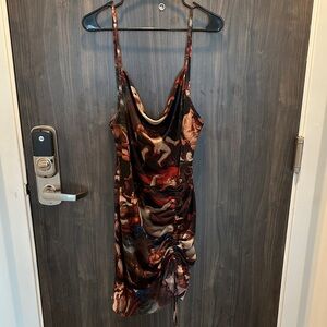 PrettyLittleThing Artistic Print Mini Dress